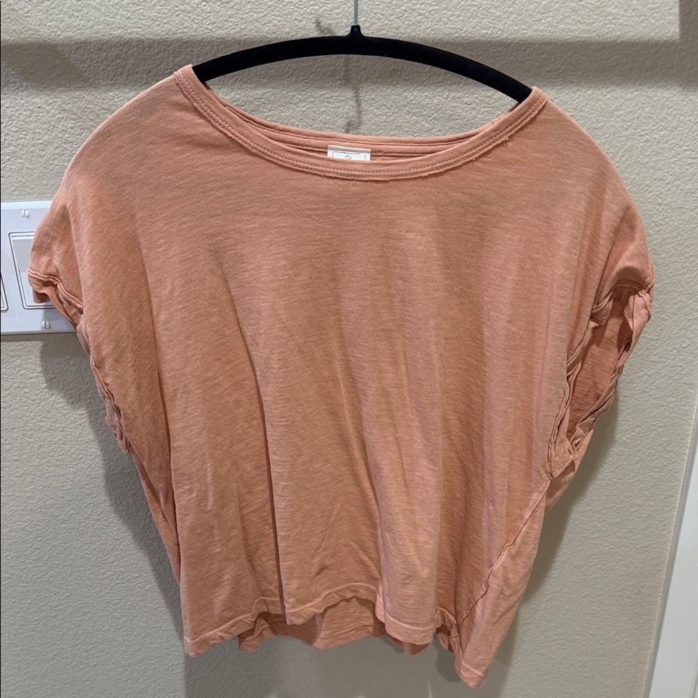 We The Free Apricot Short Sleeve Tee